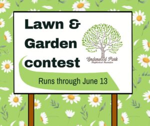 Flyer for the LPNA Lawn & Garden Contest