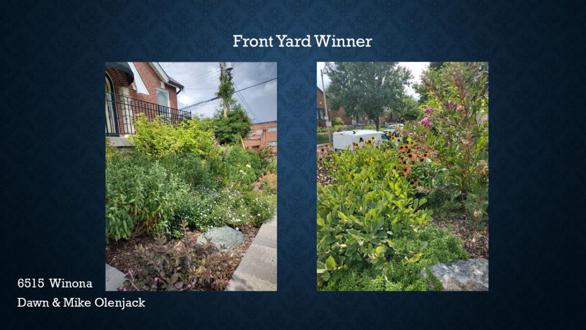 Front Yard Winner 6515 Winona Dawn & Jack Olenjack