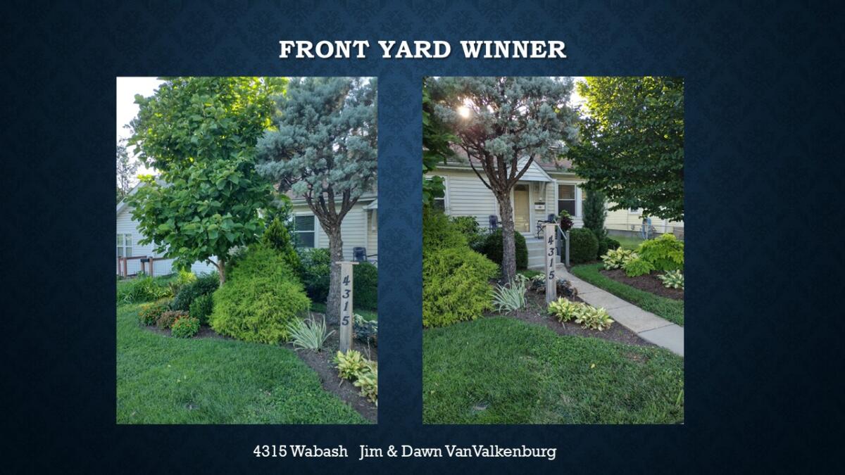 Front Yard Winner 4315 Wabash Jim & Dawn VanValkenburg