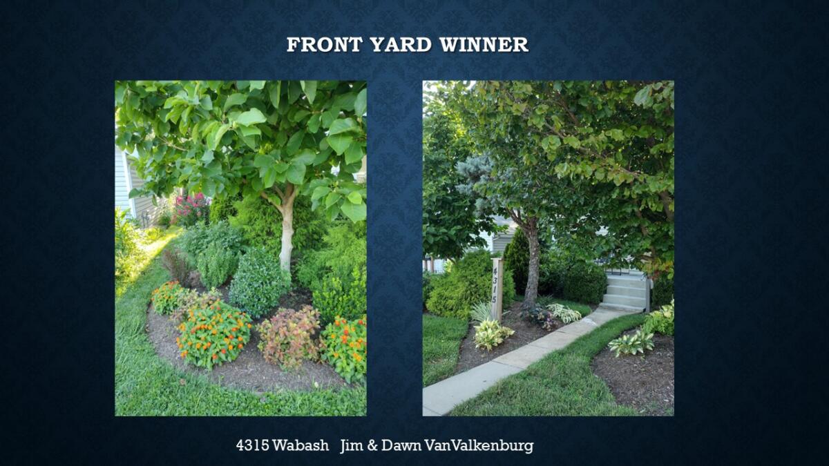 Front Yard Winner 4315 Wabash Jim & Dawn VanValkenburg