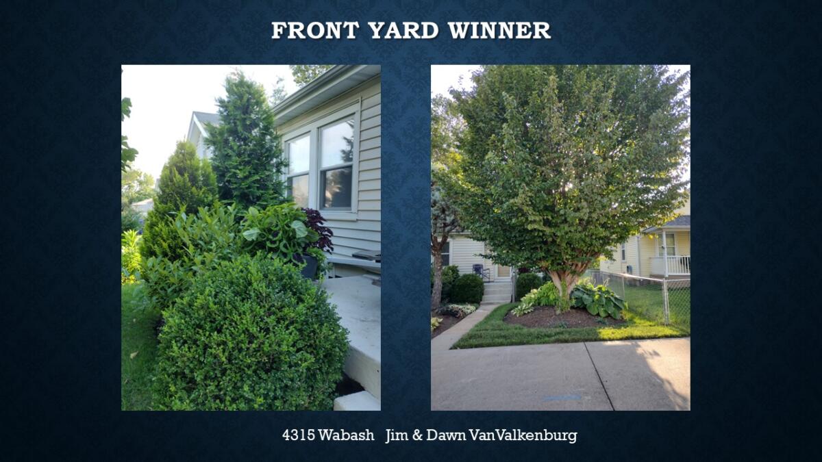 Front Yard Winner 4315 Wabash Jim & Dawn VanValkenburg