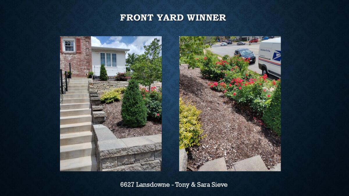 Front Yard Winner 6627 Lansdowne Tony & Sara Sieve