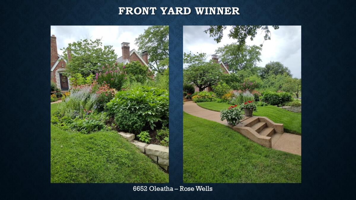 Front Yard Winner 6652 Oleatha Rose Wells