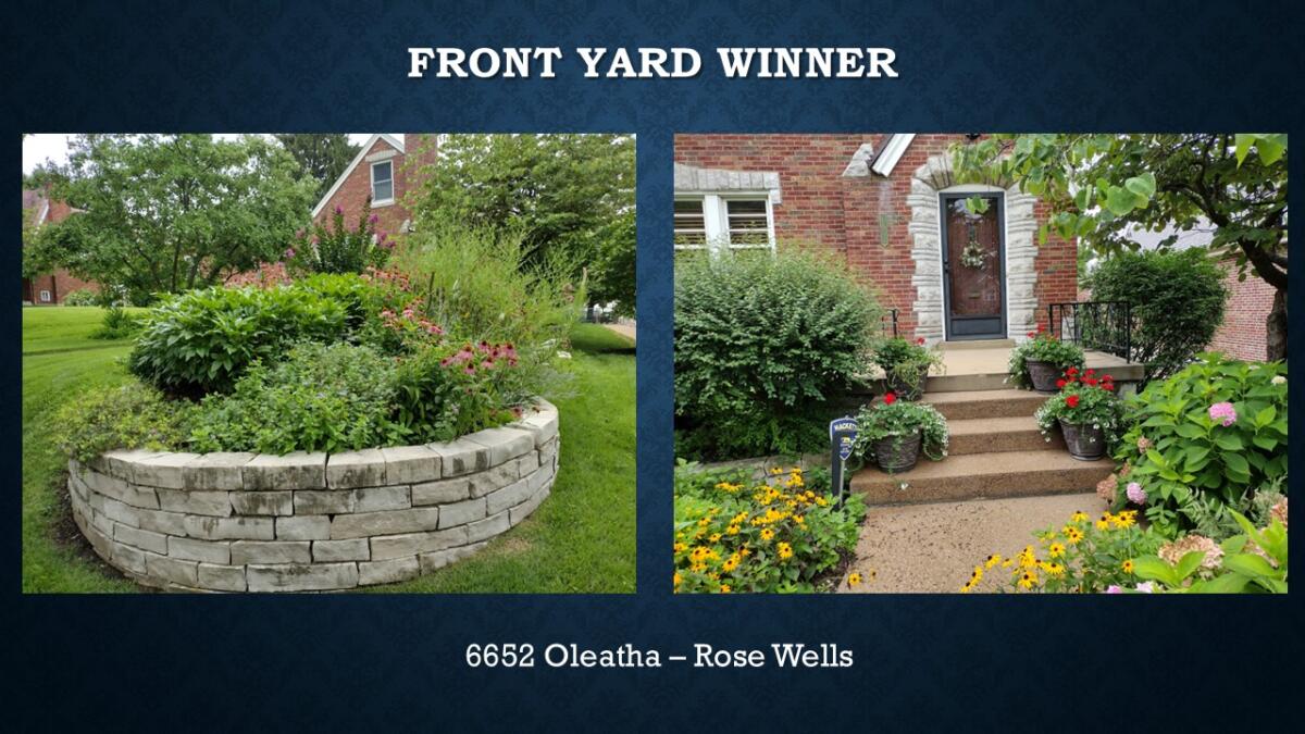 Front Yard Winner 6652 Oleatha Rose Wells
