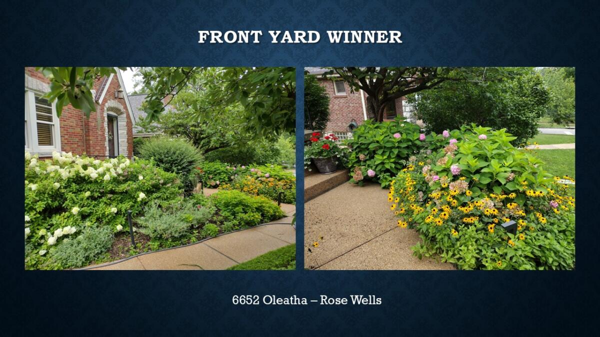 Front Yard Winner 6652 Oleatha Rose Wells