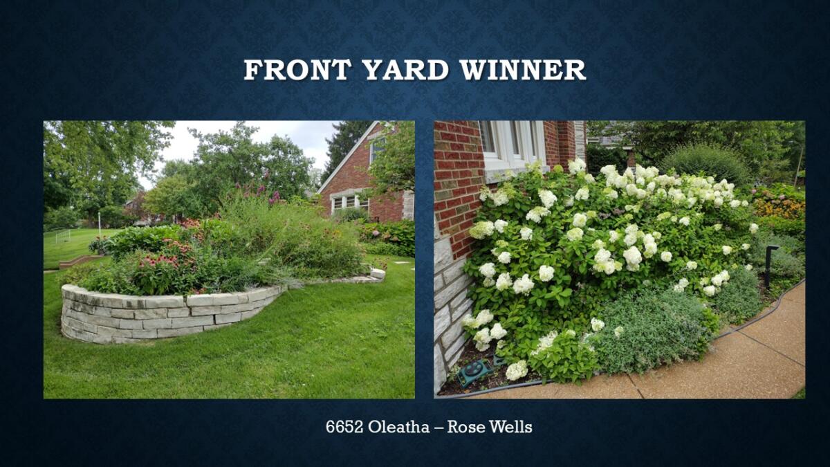 Front Yard Winner 6652 Oleatha Rose Wells