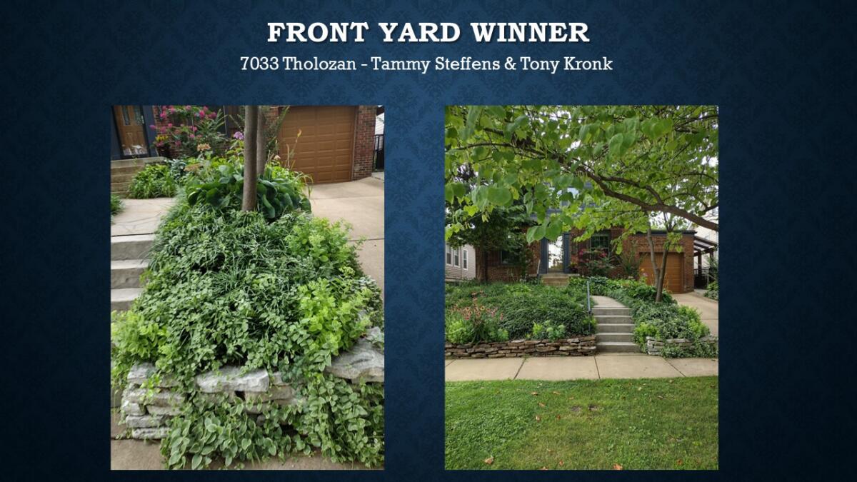 Front Yard Winner 7033 Tholozan Tammy Steffens &Tony Kronk